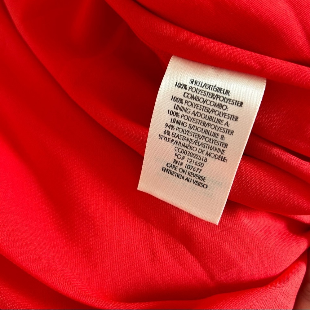Alice + Olivia Siri Wrap Midi Dress in Red Poppy Size 4 - Picture 10 of 10